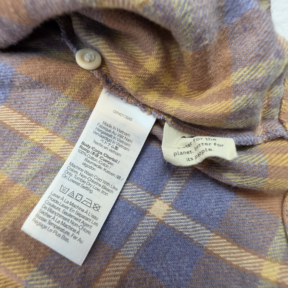 Madewell Womens Medium Plaid Flannel Button Up Shirt Long Sleeve Soft Casual M - Picture 3 of 8